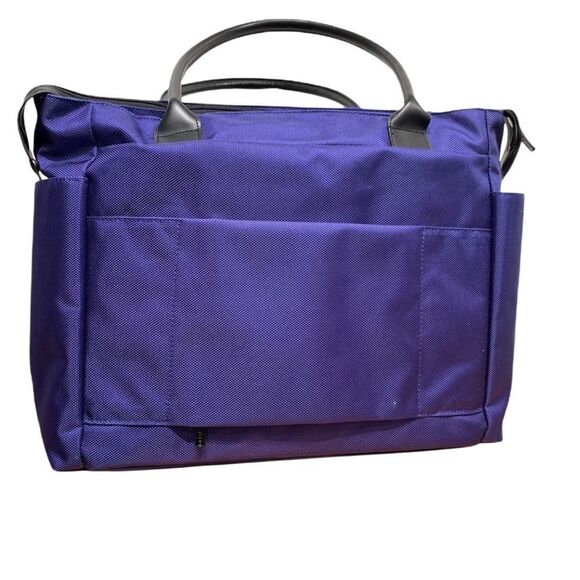 DELSEY Paris Cruise Tote Travel Purple Water Resistant Carry On Overnight Bag - Picture 3 of 5